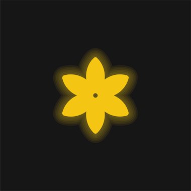 Anise sarı parlak neon simgesi
