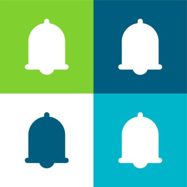 Alarm Düz 4 renk en küçük simge seti