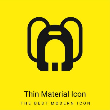 Sırt çantası en az sarı malzeme simgesi