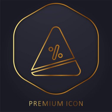 Ascent golden line premium logo or icon clipart