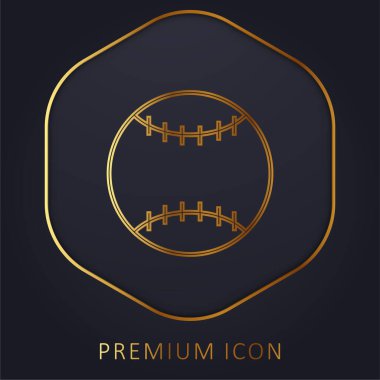 Amerikan futbolunun altın çizgili logosu veya simgesi.