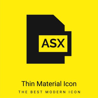 Asx minimal bright yellow material icon clipart
