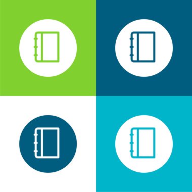 Gündem Düz 4 Renk en küçük simge kümesi