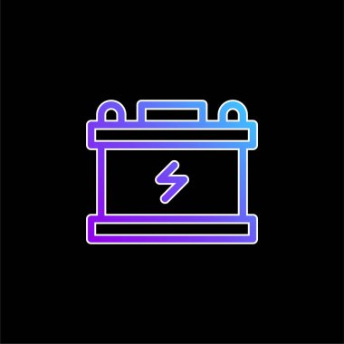 Pil mavi gradyan vektör simgesi