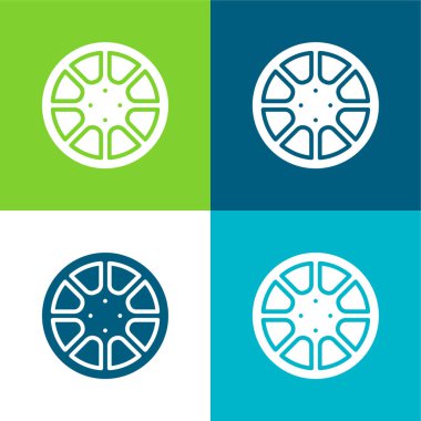 Alaşımlı Tekerlek Düz Renk en az simge kümesi