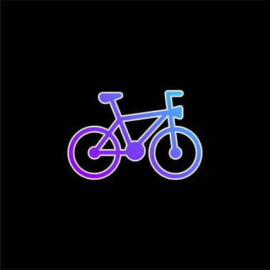 Bisiklet mavi gradyan vektör simgesi