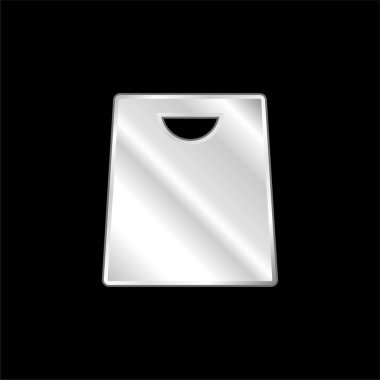 Gümüş kaplama metalik simge