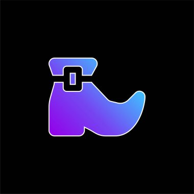 Çizme mavisi gradyan vektör simgesi