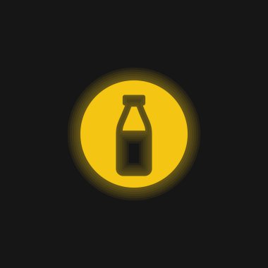 Alerjenler Süt sarısı parlak neon simgesi