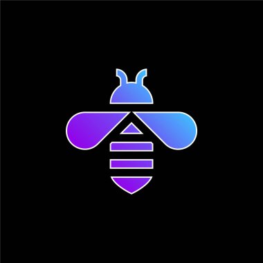 Arı mavi gradyan vektör simgesi