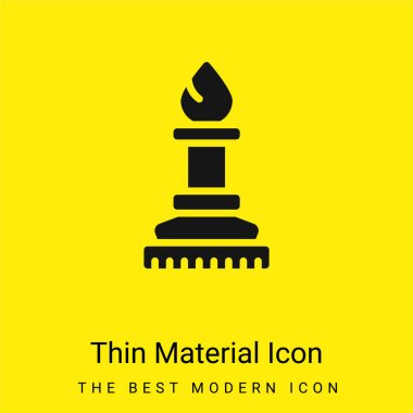 Bishop minimal bright yellow material icon clipart