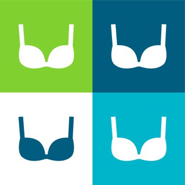 Sütyen Düz 4 renk en küçük simge kümesi