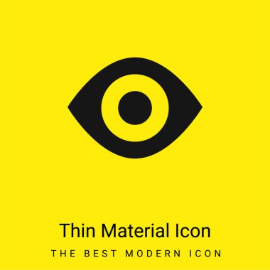 Siyah Göz en az parlak sarı madde simgesi