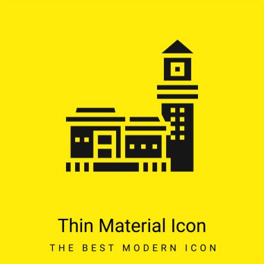 Bo Kaap minimal bright yellow material icon clipart