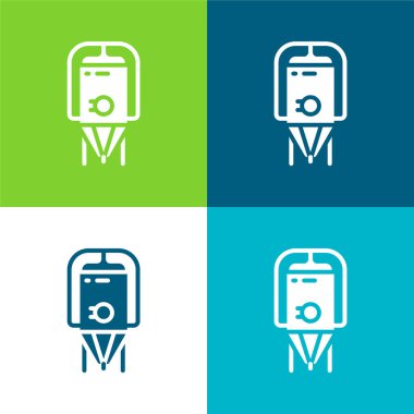 Düz Dört Renk Simgesi Hazırlanıyor