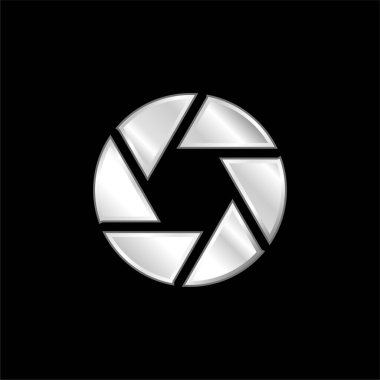 Açık gümüş kaplama metalik simge