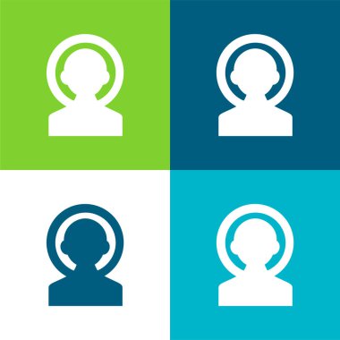 Astronot Düz Düz Renk en az simge kümesi