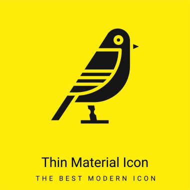 Kuş minimal parlak madde simgesi