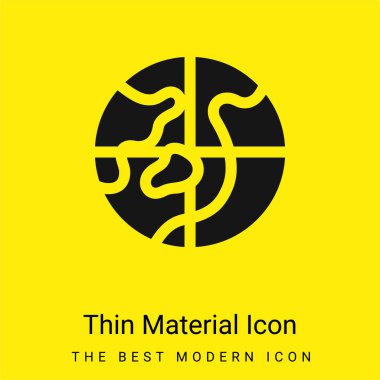 Arctic minimal bright yellow material icon clipart