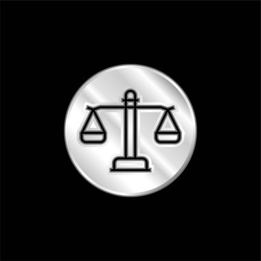 Gümüş kaplama metalik simge