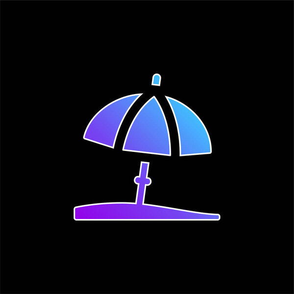 Значок голубого градиентного вектора