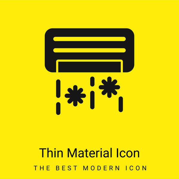 Air Conditioner minimal bright yellow material icon