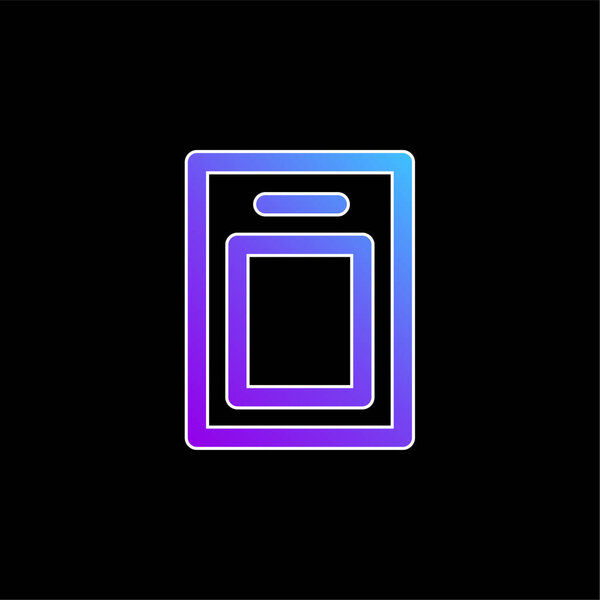 Board blue gradient vector icon