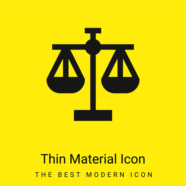 Balance Scale minimal bright yellow material icon