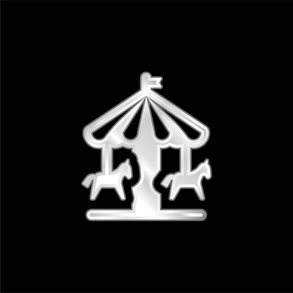 Серебристая икона парка аттракционов