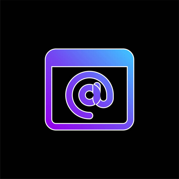 При знаке голубой вектор градиента