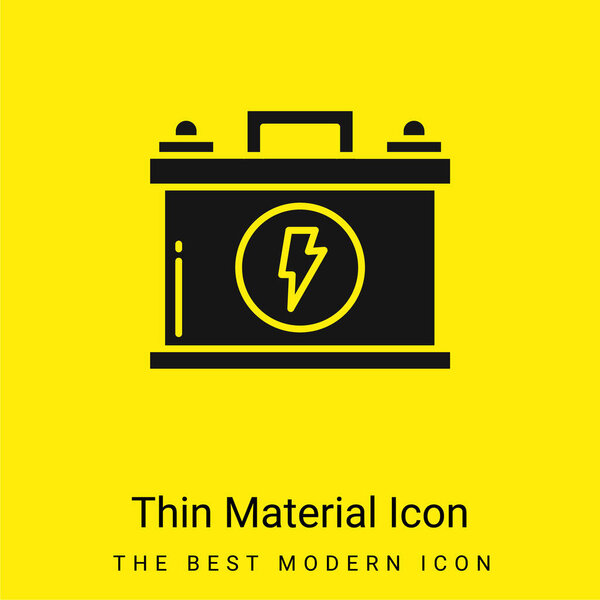 Минимальный ярко-желтый значок материала