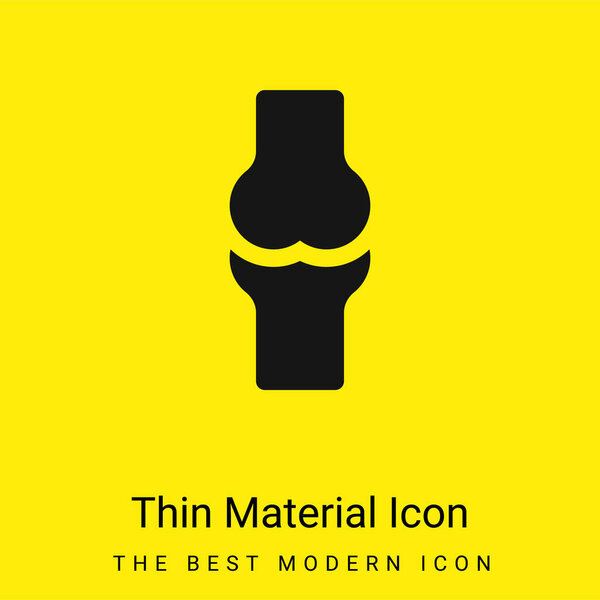 Bone minimal bright yellow material icon