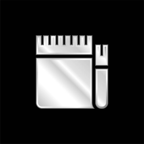 Blanket silver plated metallic icon