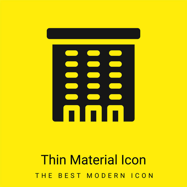 Значок из ярко-желтого материала