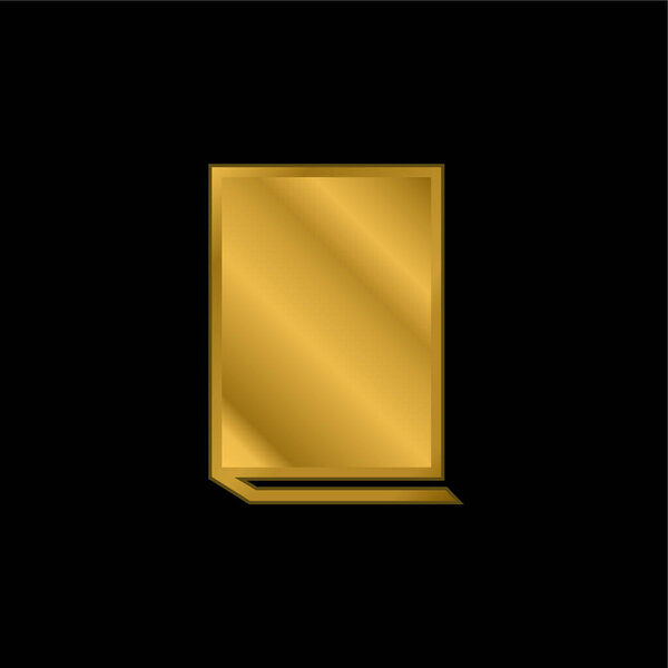 Позолоченная икона или вектор логотипа