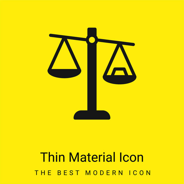 Balance minimal bright yellow material icon