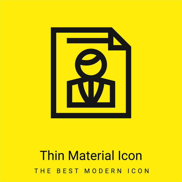 Знак минимального ярко-желтого материала