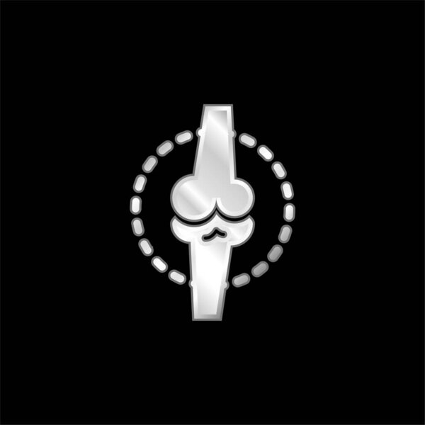 Серебристый металлический значок