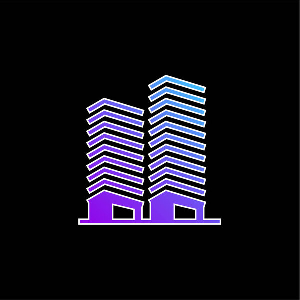 Иконка голубого градиента