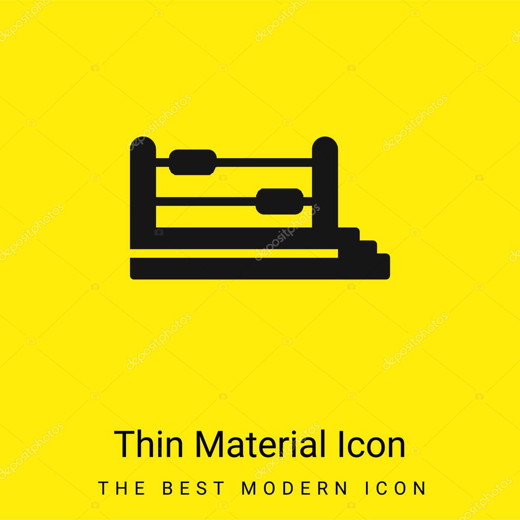 Boxing Ring minimal bright yellow material icon