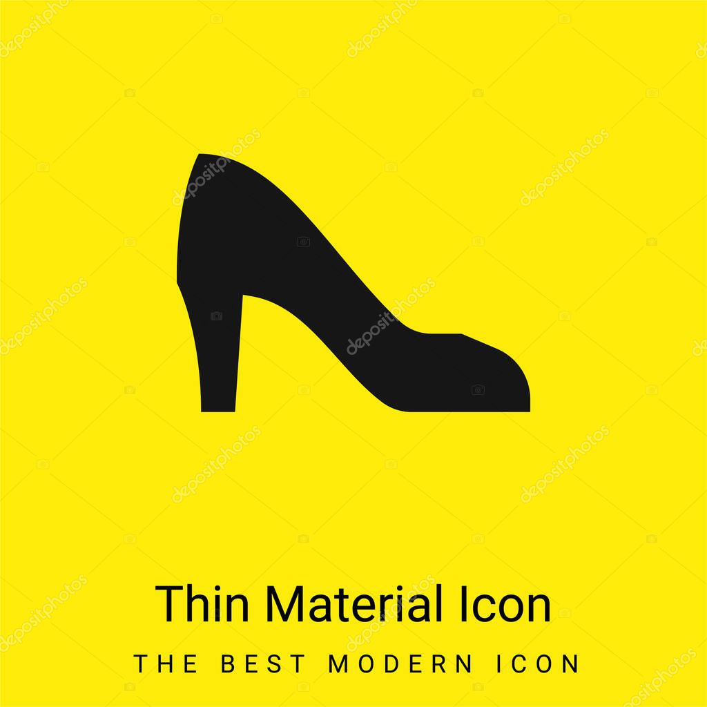 Bride minimal bright yellow material icon