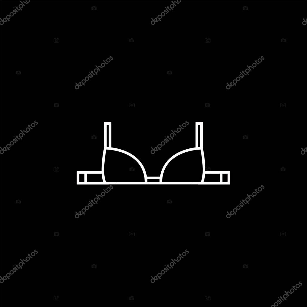 Brassiere Outline blue gradient vector icon