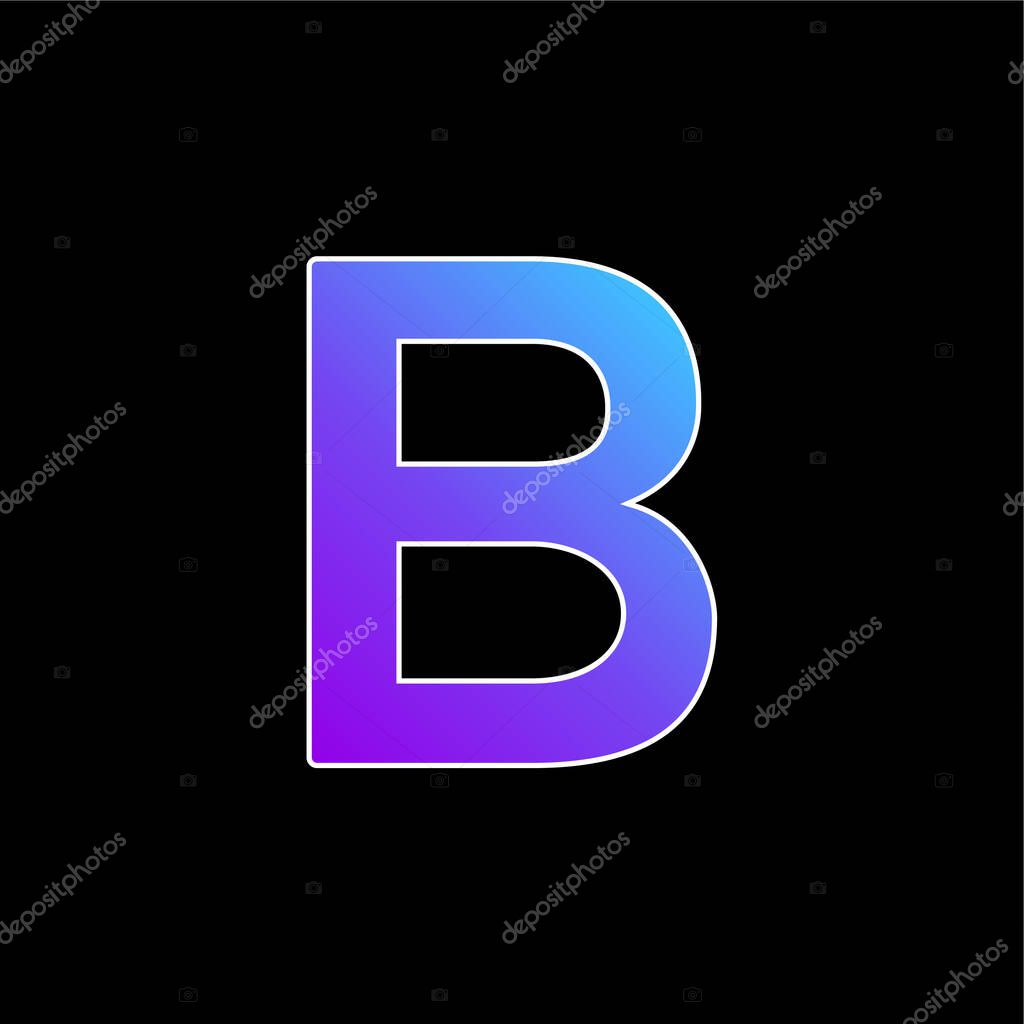 Bold blue gradient vector icon