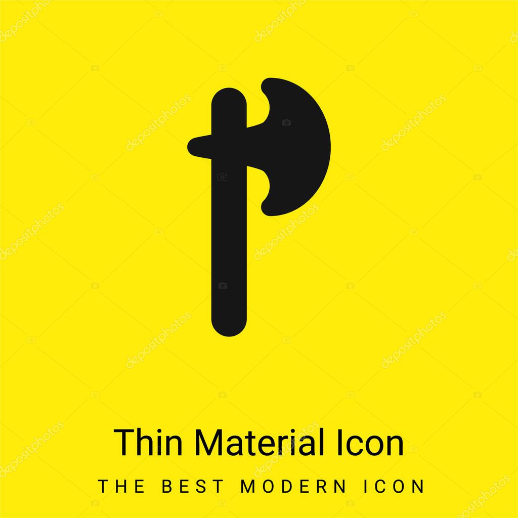 Ax minimal bright yellow material icon