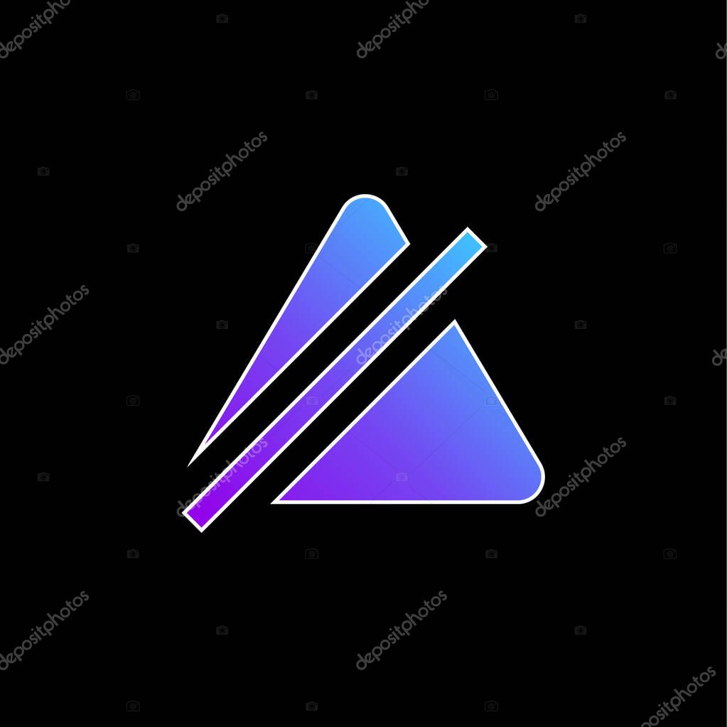 Bleach blue gradient vector icon