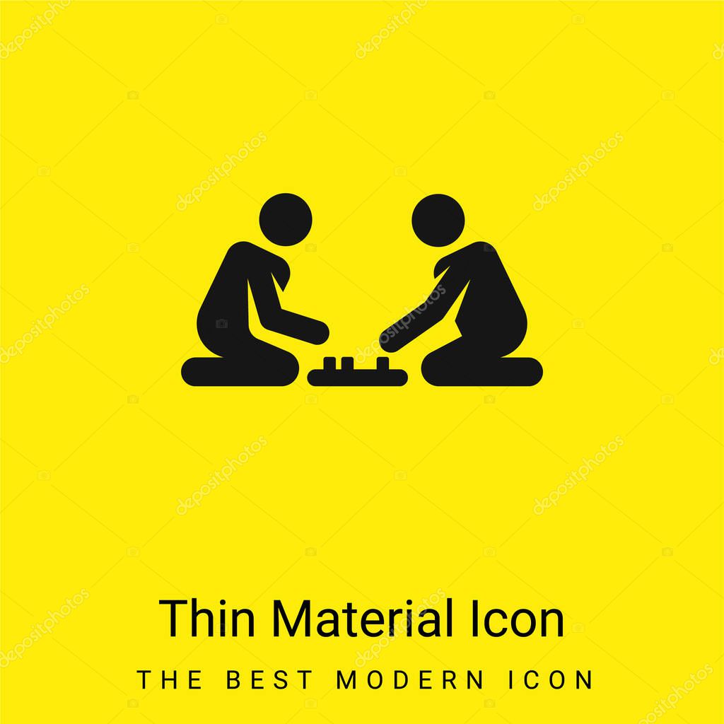 Board Games minimal bright yellow material icon