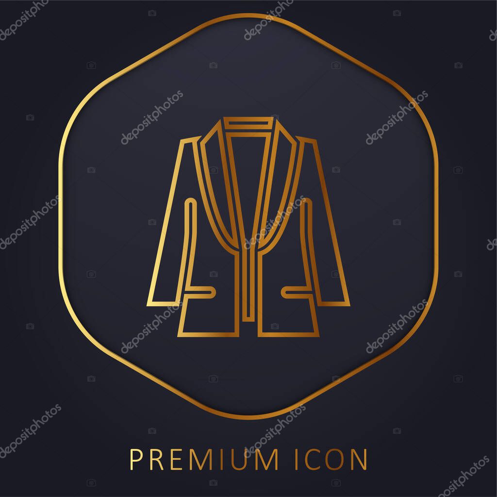 Blazer golden line premium logo or icon
