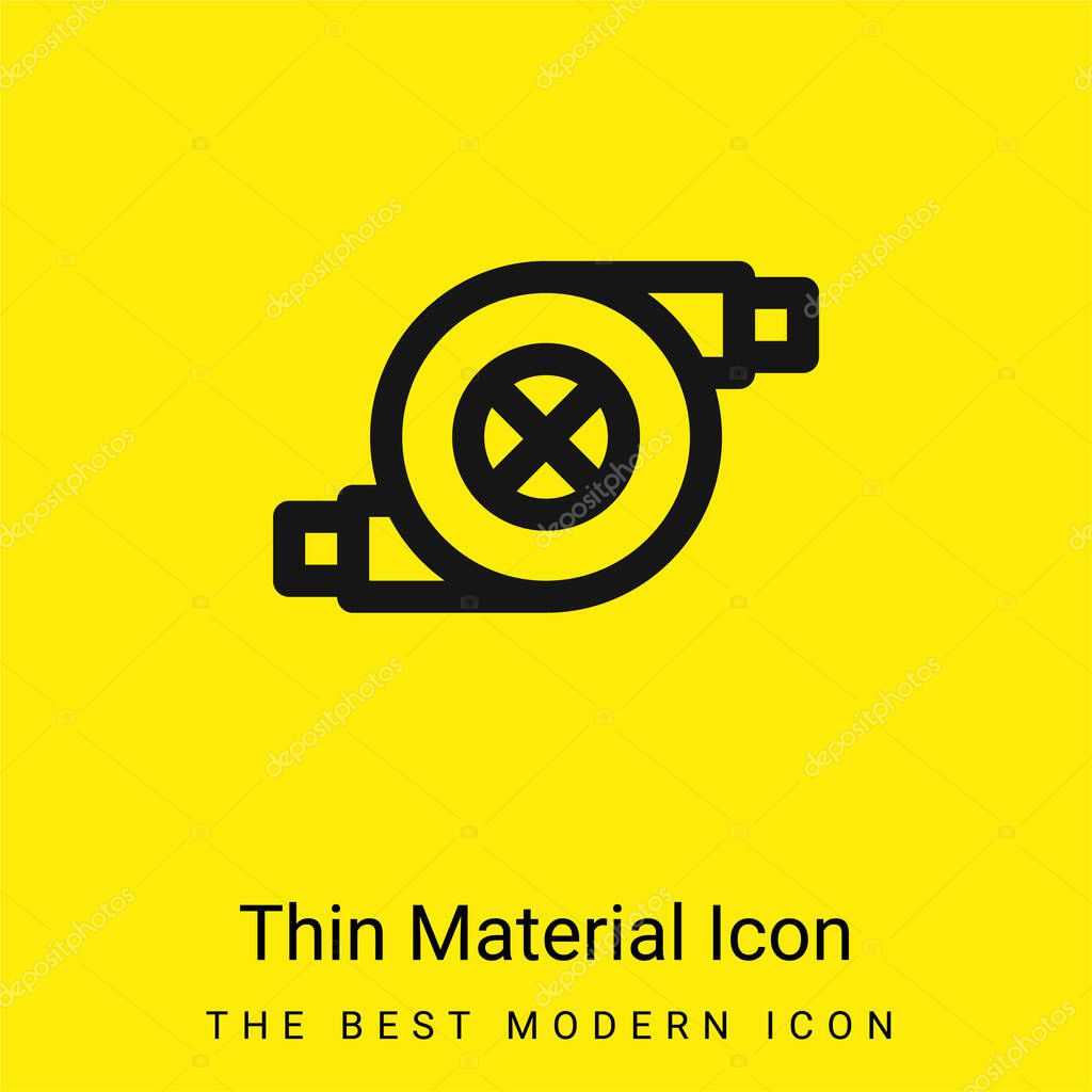 Air Filter minimal bright yellow material icon