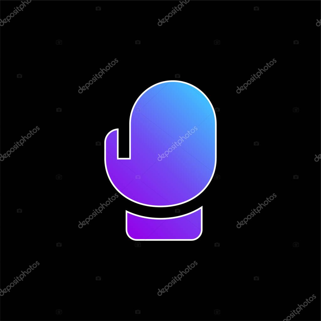 Boxing blue gradient vector icon