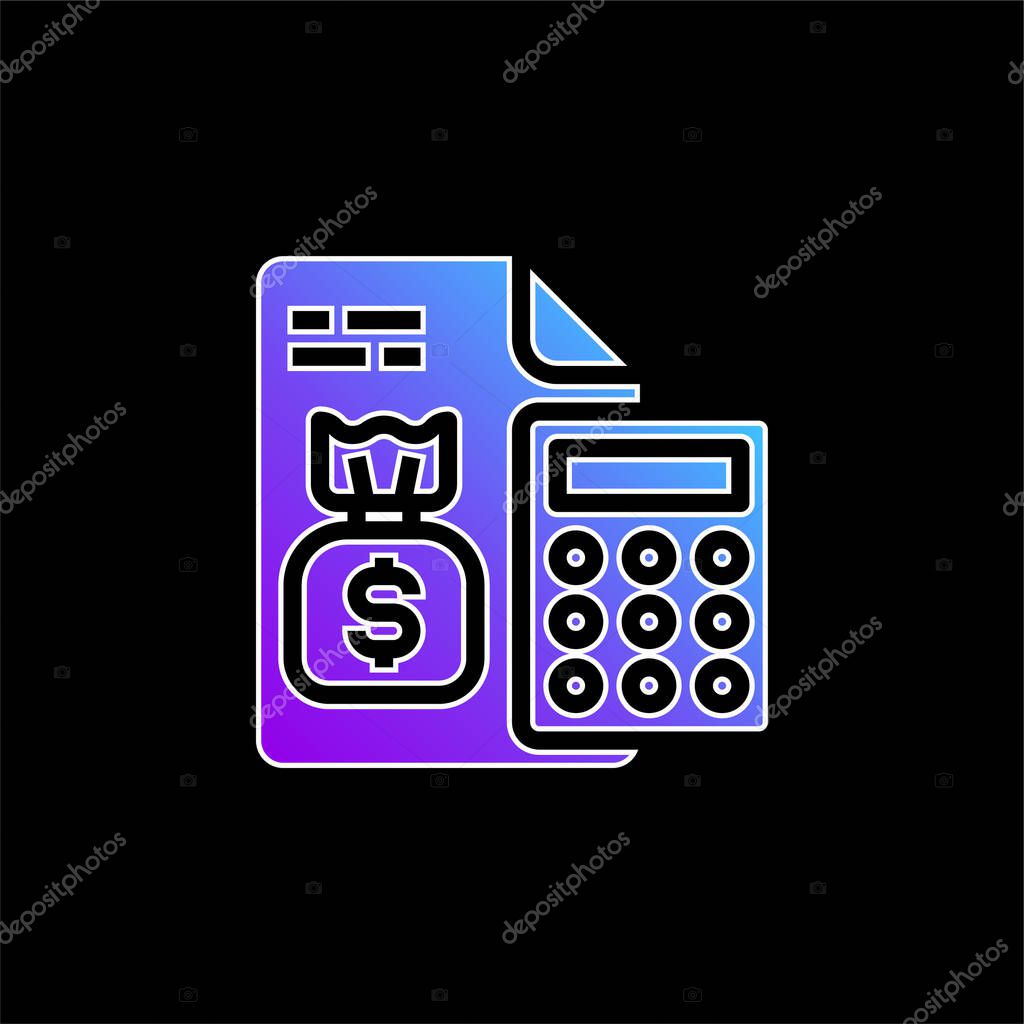 Account blue gradient vector icon